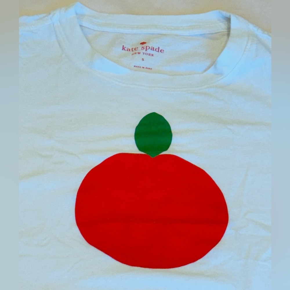 Kate Spade Ksny X Darcel Apple Graphic T Shirt - Picture 3 of 6